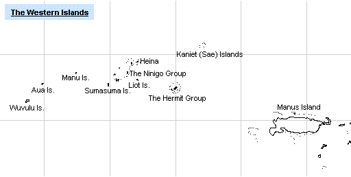 The Western Islands & Manus Is. [FRB map]
